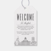 Étiquettes de message de bienvenue Buffalo Skyline (Devant)