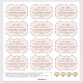 Étiquettes de messagerie adressés Forme de support (Feuille)