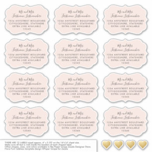 Étiquettes de messagerie adressés Forme de support