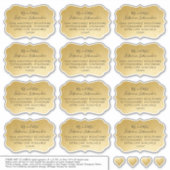 Étiquettes de messagerie adressés Forme de support (Devant)