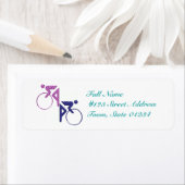 Étiquettes de messagerie cycliste (En situation)