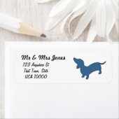 Étiquettes de messagerie Dachshund (En situation)