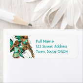 Étiquettes de messagerie de paire de faces (En situation)