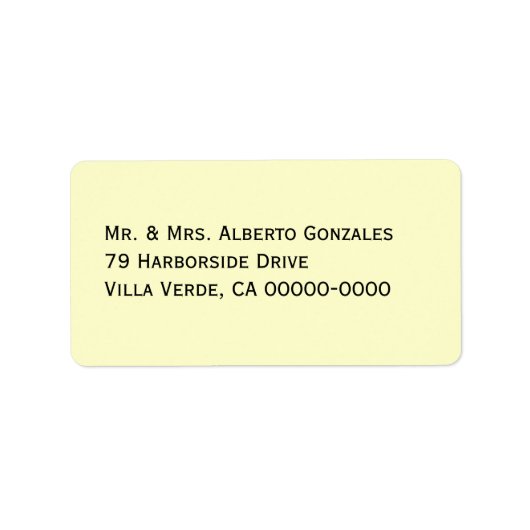 Étiquettes de messagerie du Modèle d'adresses non (Devant)