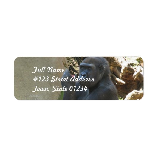 Étiquettes de messagerie Gorilla réfléchi (Devant)