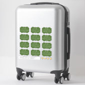 Étiquettes de messagerie individuels Forme unique (Sur valise)