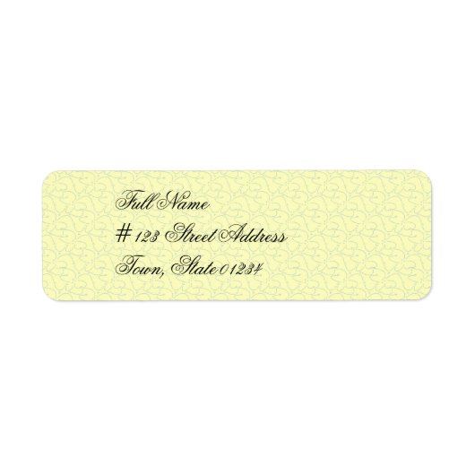 Étiquettes de messagerie jaune clair (Devant)