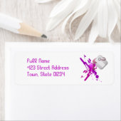 Étiquettes de messagerie Paint Splatter (En situation)