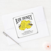 Étiquettes de miel cru pour apiculteurs. (Enveloppe)