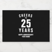 Étiquettes de mini bouteilles de liqueur pour 25e (Étiquettes simples)