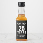 Étiquettes de mini bouteilles de liqueur pour 25e (Devant)