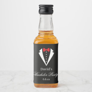 Étiquettes de mini bouteilles de liqueur pour ente