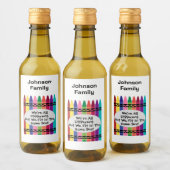 Étiquettes de mini bouteilles de vin pour réunion (Bouteilles)