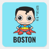 Étiquettes de mini-superman personnalisés (Devant)