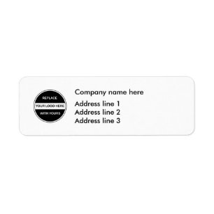 Étiquettes de modèle d'adresse de logo d'affaire
