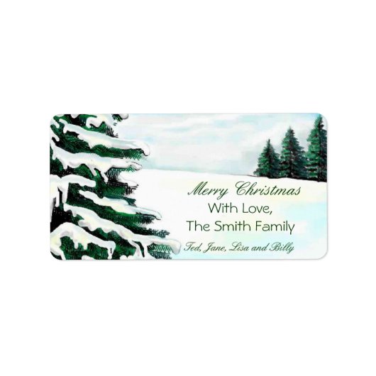 Étiquettes de Noël (Devant)