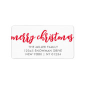 Étiquettes de Noël (Devant)