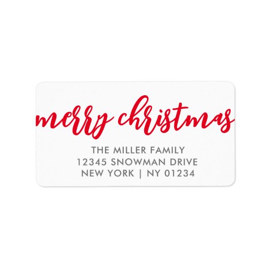 Étiquettes de Noël (Devant)