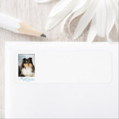 Étiquettes de Noël à trois couleurs Étiquettes d'a (En situation)