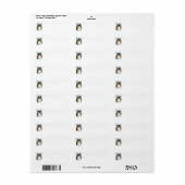 Étiquettes de Noël à trois couleurs Étiquettes d'a (Feuille entière)