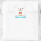 Étiquettes de Noël de natation (Sac)