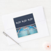 Étiquettes de Noël de natation (Enveloppe)