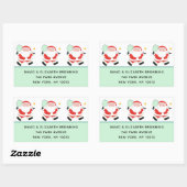 Étiquettes de Noël de Pickleball (Feuille)