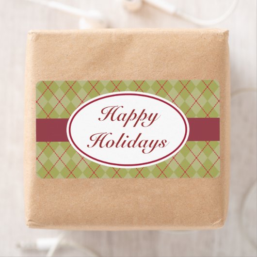 Étiquettes de Noël Olive Argyle (En situation)
