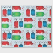 Étiquettes de Noël Papier Cadeau (Plat)