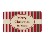 Étiquettes de Noël personnalisés (Devant)