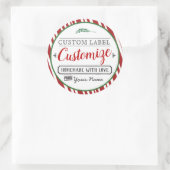 Étiquettes de Noël personnalisés Parfait pour cade (Sac)