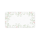 Étiquettes de Noël Redbud Swirl (Devant)