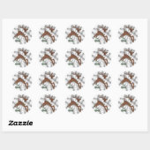Étiquettes de Noël Reindeer (Feuille)