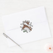 Étiquettes de Noël Reindeer (Enveloppe)