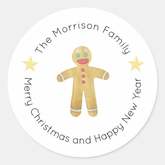 Étiquettes de Noël, Stickers de Noël, Cadeau (Devant)