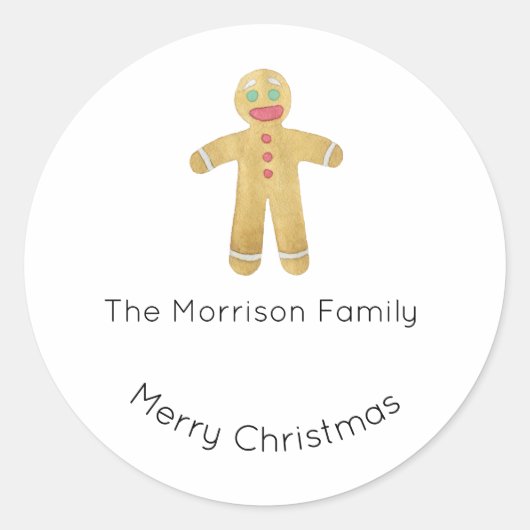 Étiquettes de Noël, Stickers de Noël, Cadeau (Devant)