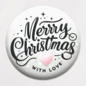 Étiquettes de Noël, Stickers pour Cartes, Cadeaux (Design 1)