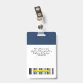 Étiquettes de nom de badge de bureau personnalisée (Arrière avec clip)