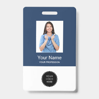 Étiquettes de nom de bureau Badges de logo de phot