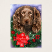 Étiquettes de nom de cadeau de Noël Boykin Spaniel (Dos)