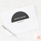 Étiquettes de nom de famille pour la Réunion ou le (Enveloppe)