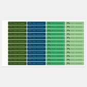 Étiquettes de nom de numéro de classe de cantine d (Feuille)