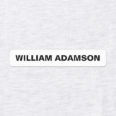 Étiquettes de nom de tissu personnalisables pour v (Design 1)