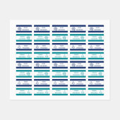 Étiquettes de nom de vêtements codées par couleur (Feuille)