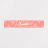 Étiquettes de nom d'école personnalisés pour fille (Design 1)