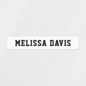 Étiquettes de nom étanche pour enfants simples (Design 1)