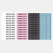 Étiquettes de nom étanche pour enfants simples (Feuille)