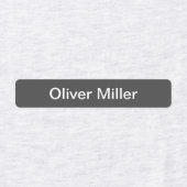 Étiquettes de nom gris pour la garderie du camp sc (Design 2)