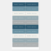 Étiquettes de nom imperméables Bohème simple arc-e (Feuille)