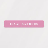 Étiquettes de nom imperméables pour filles à typog (Design 1)